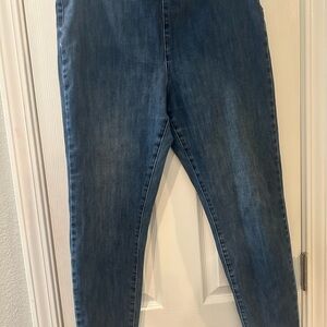 Soft Surroundings Dark Blue Skinny Jeans pull on leggings